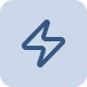 Icon showing two connected squares representing a connection concept.