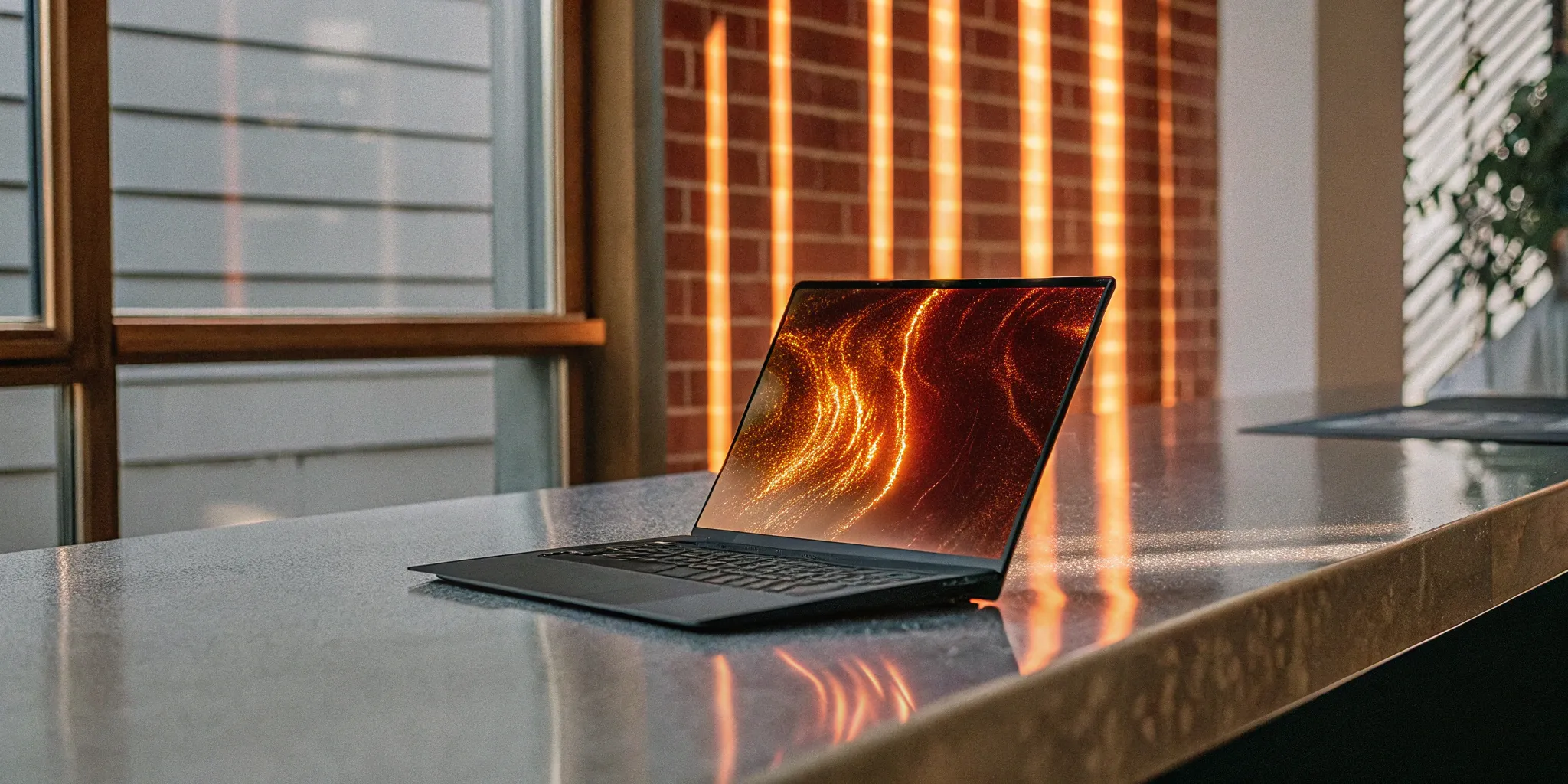 AI-based accounting software on a modern laptop.