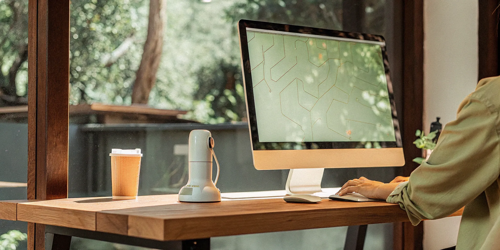 AI accounting tools on a computer workspace.