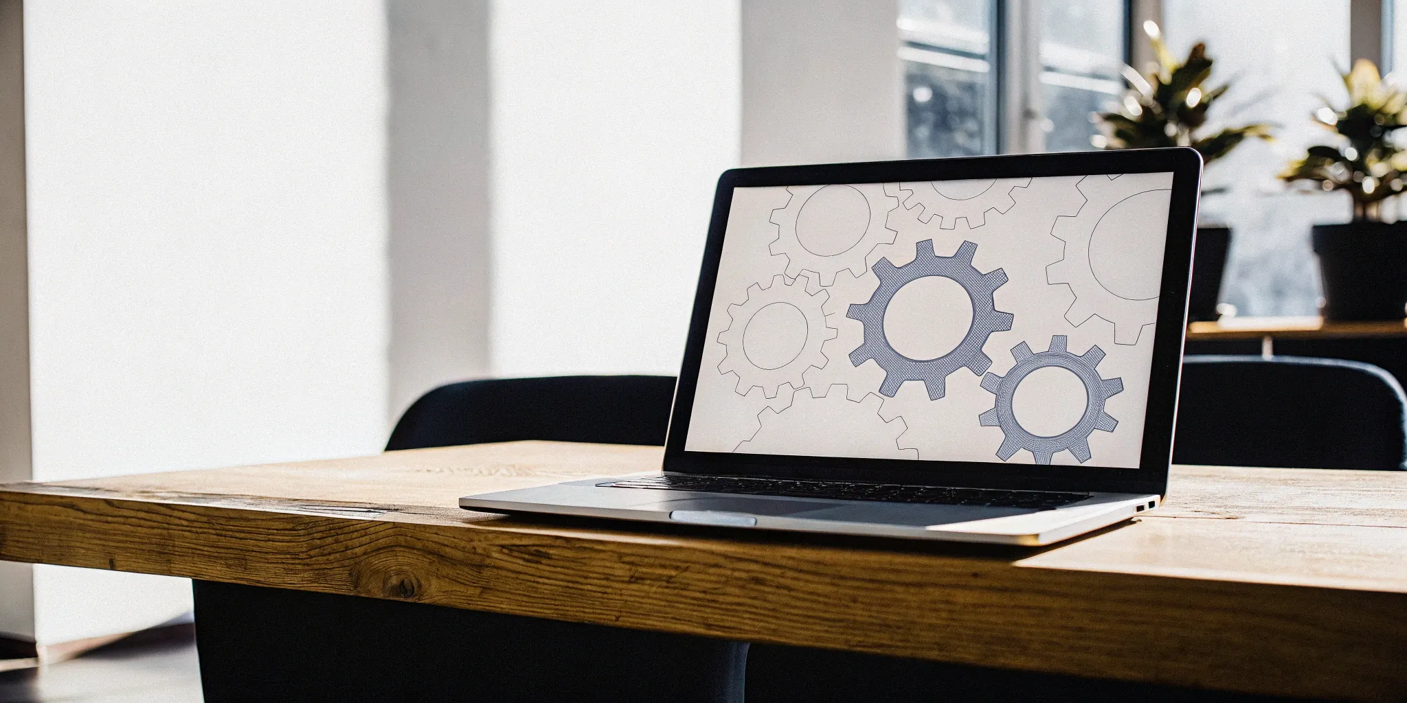 Accounting software integrating with Salesforce on a laptop.