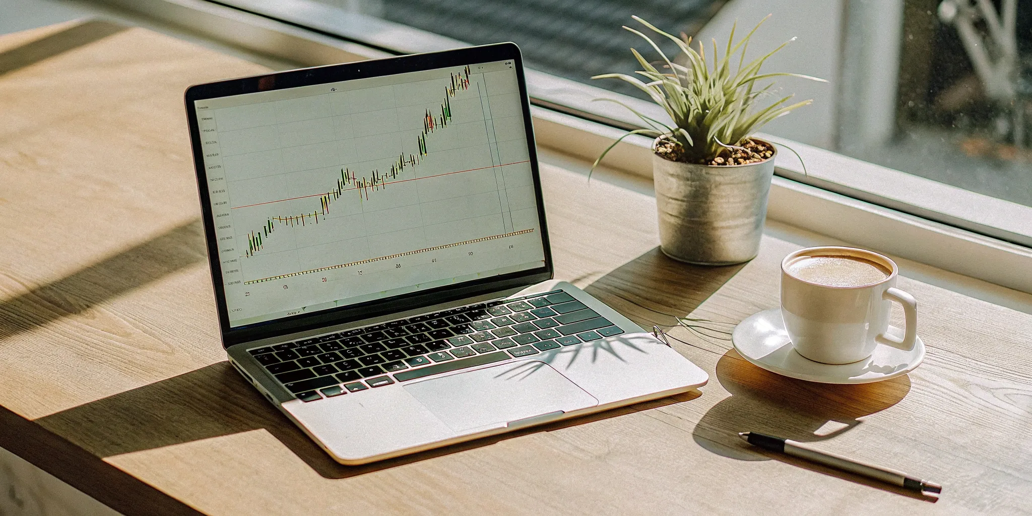 Real-time accounting software dashboard on a laptop.