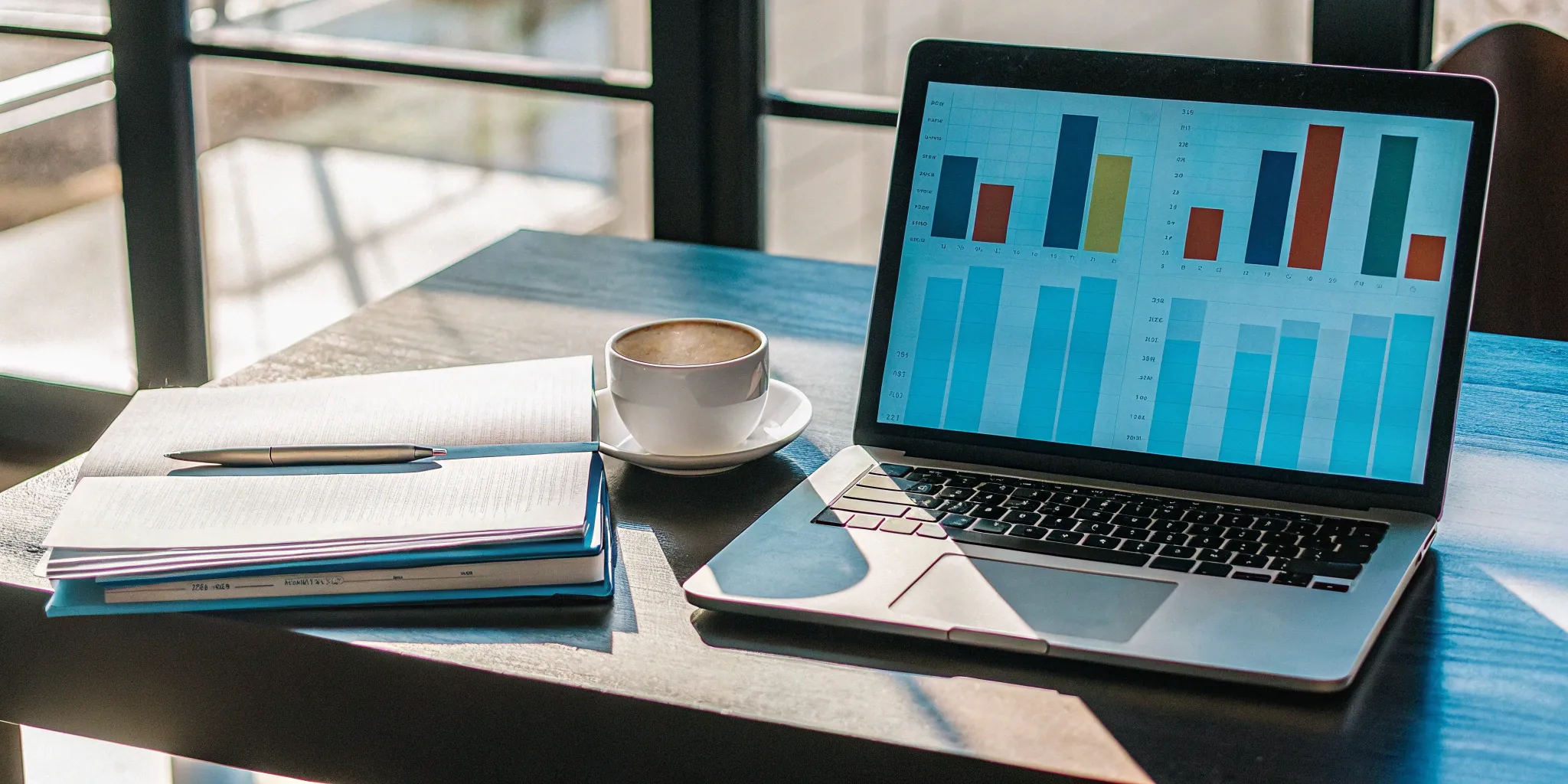 Accounting workflow management software dashboard on a laptop.