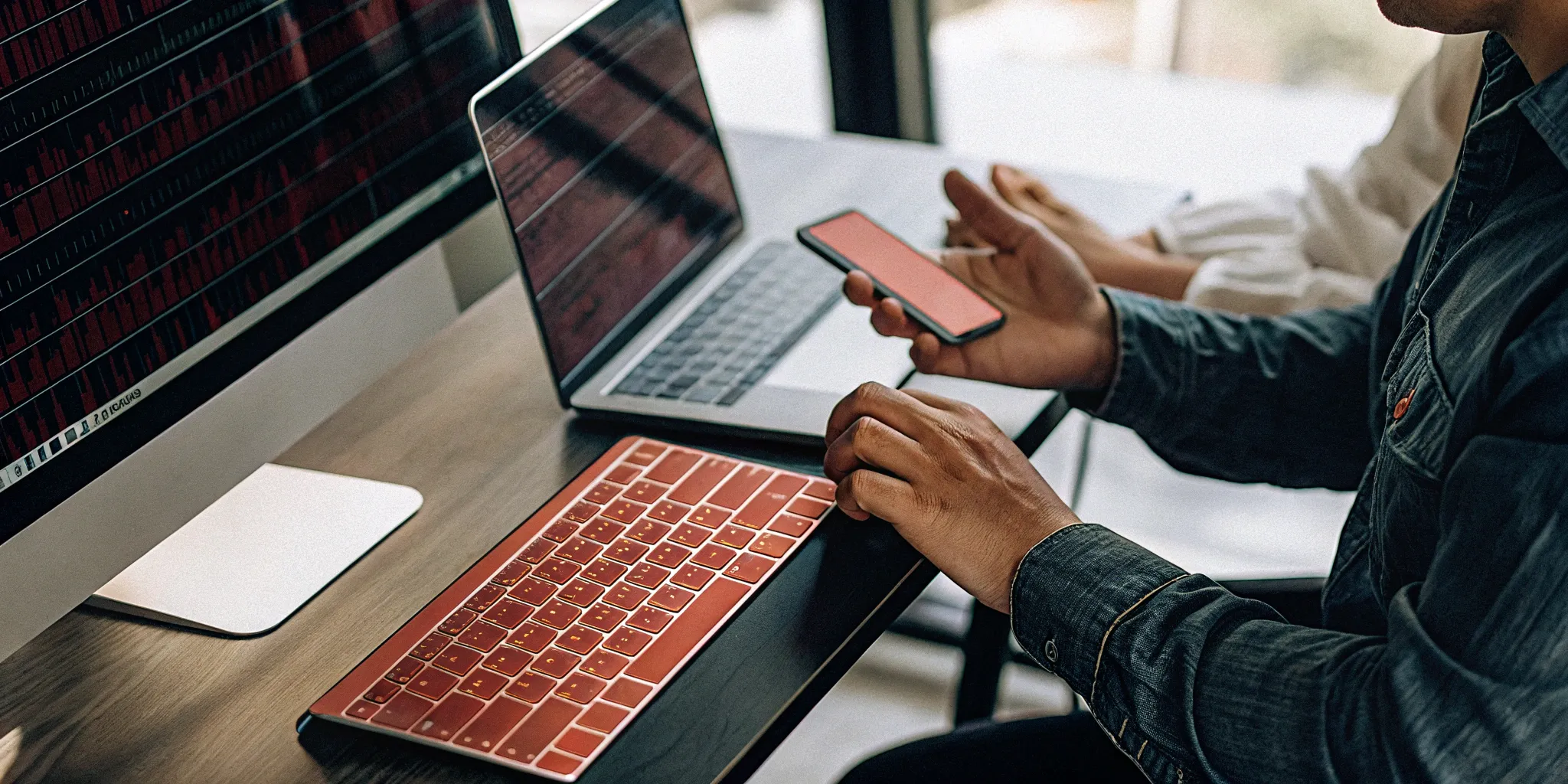 Accounting software syncing with Stripe on multiple devices.