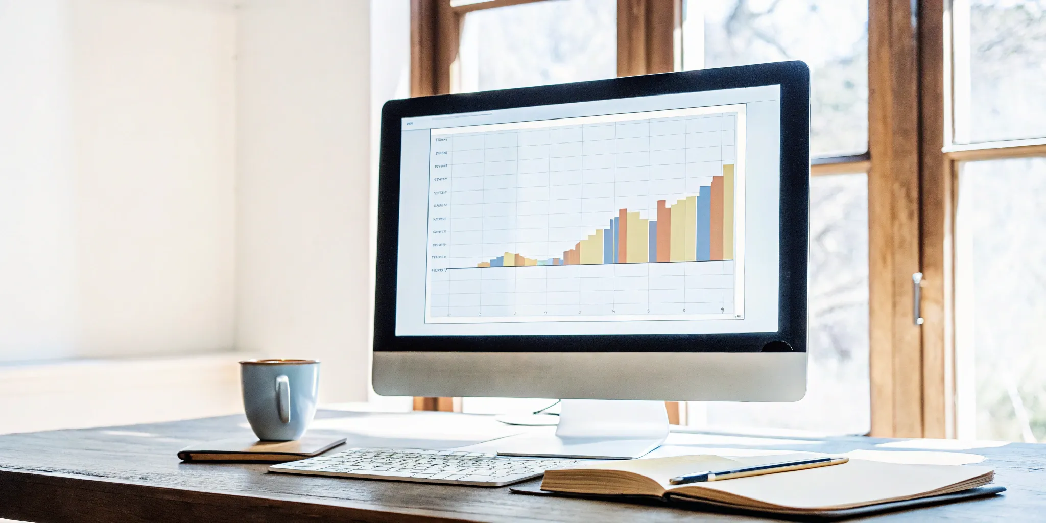 Salesforce accounting subledger reporting shown on a monitor.
