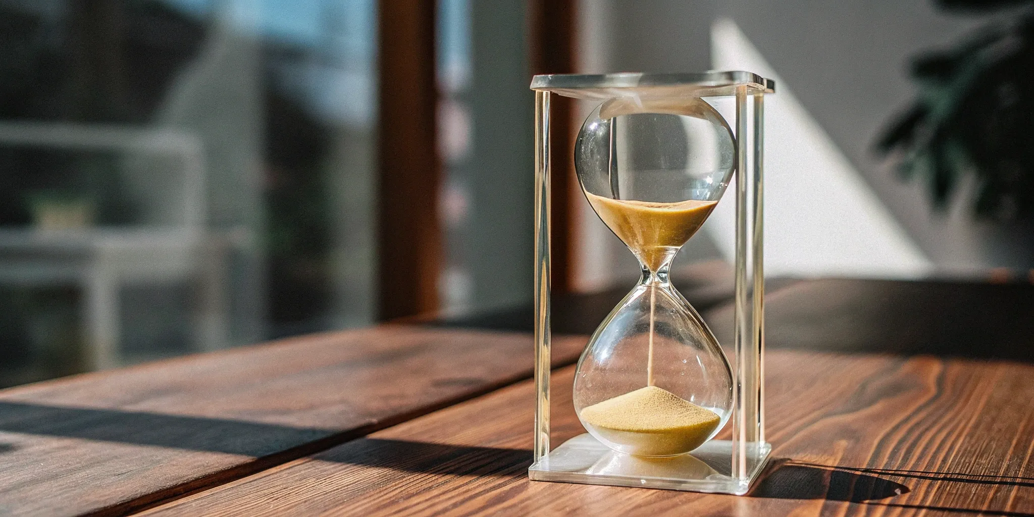 Deferred revenue hourglass timing.