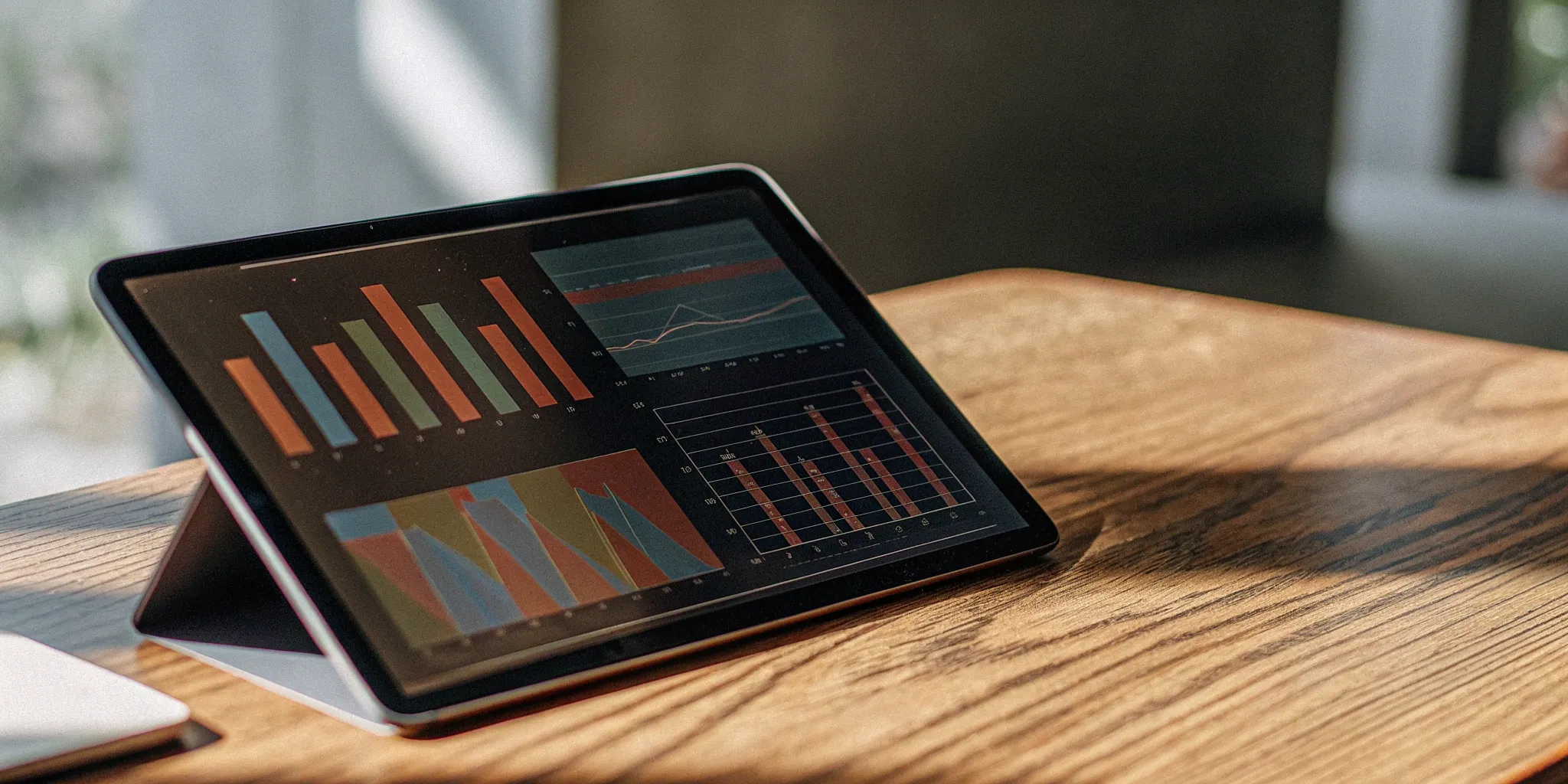 App Store connect subscriber report data on tablet.