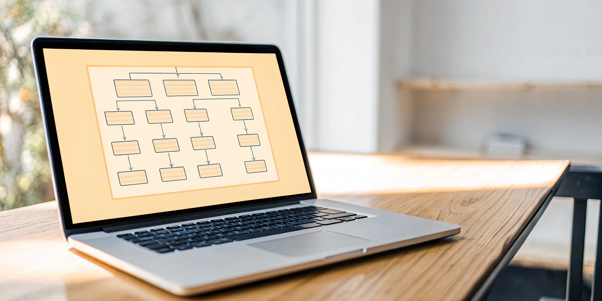 ASC 606 compliance flowchart on a laptop.