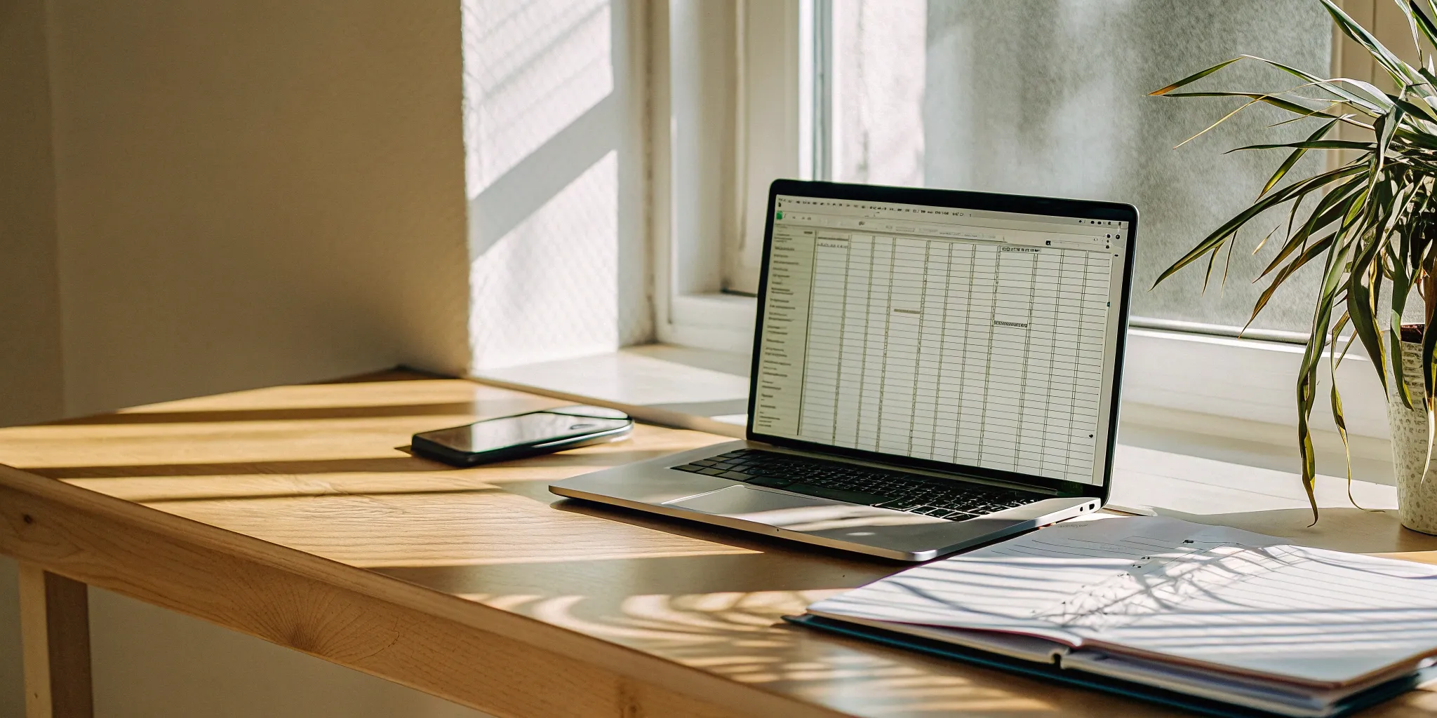 Journal and laptop for chargeback entry recording.
