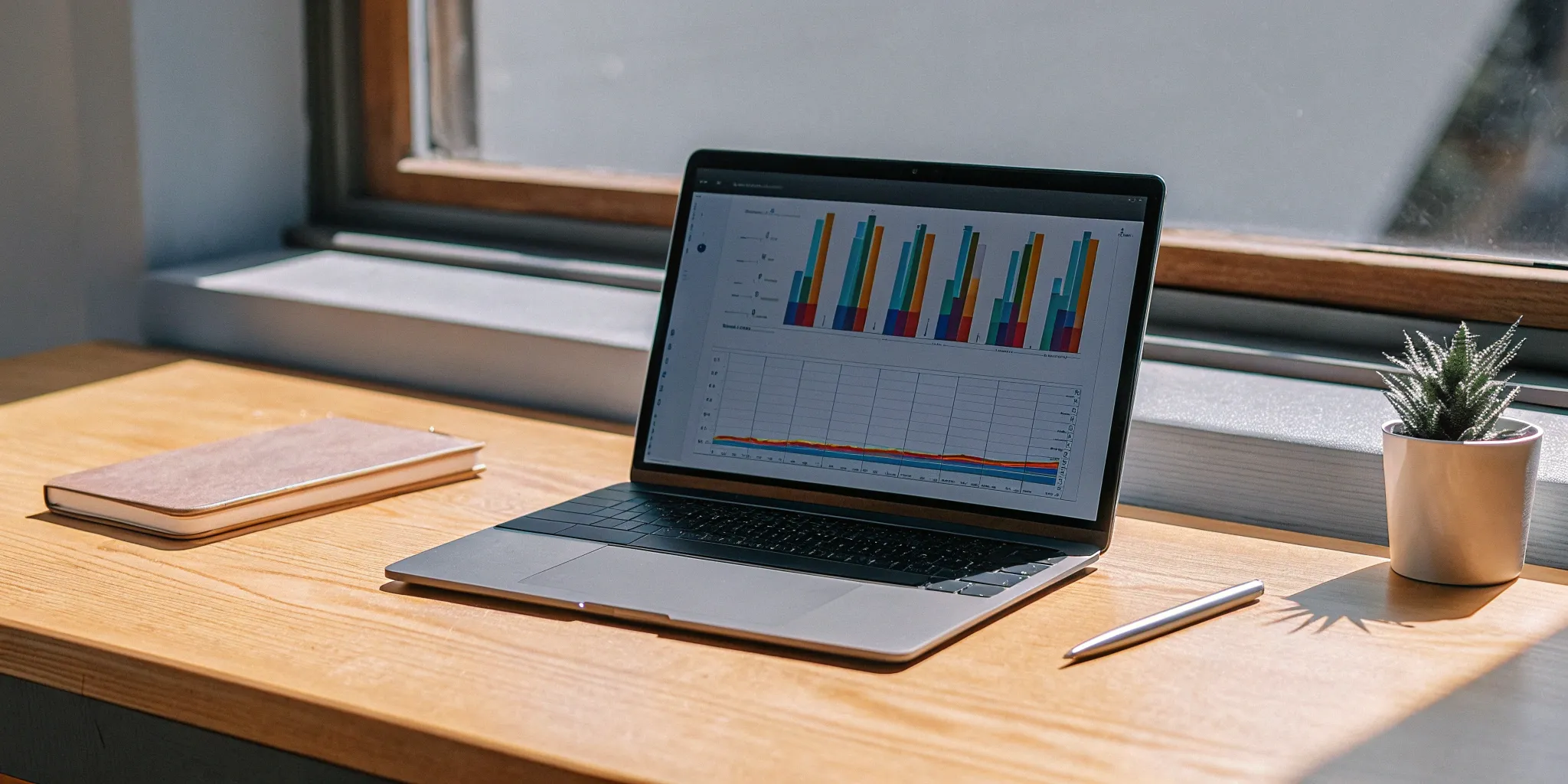 Stripe dashboard displaying analytics charts.