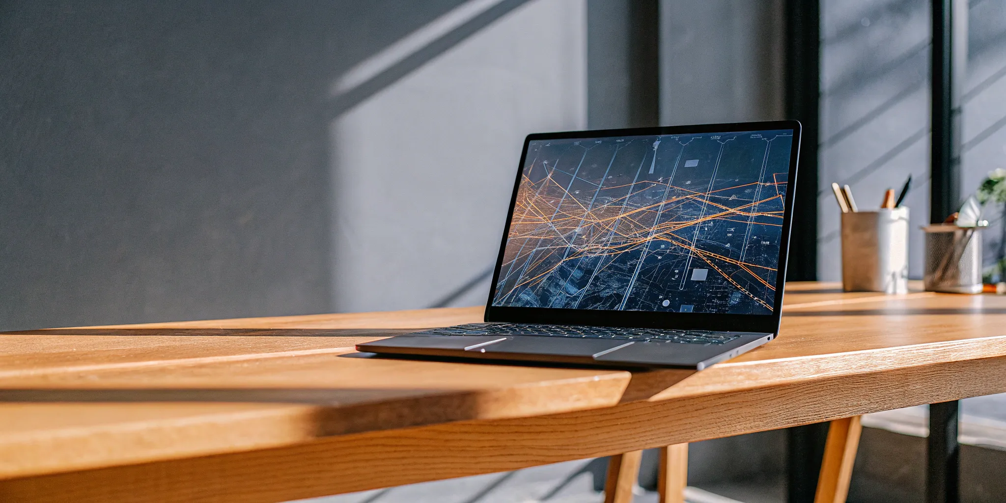 A laptop screen showing a dashboard from the best AI accounting software.