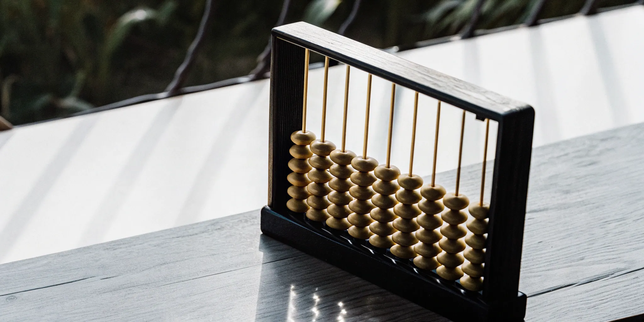 An abacus tracking customer usage for a usage-based pricing model.