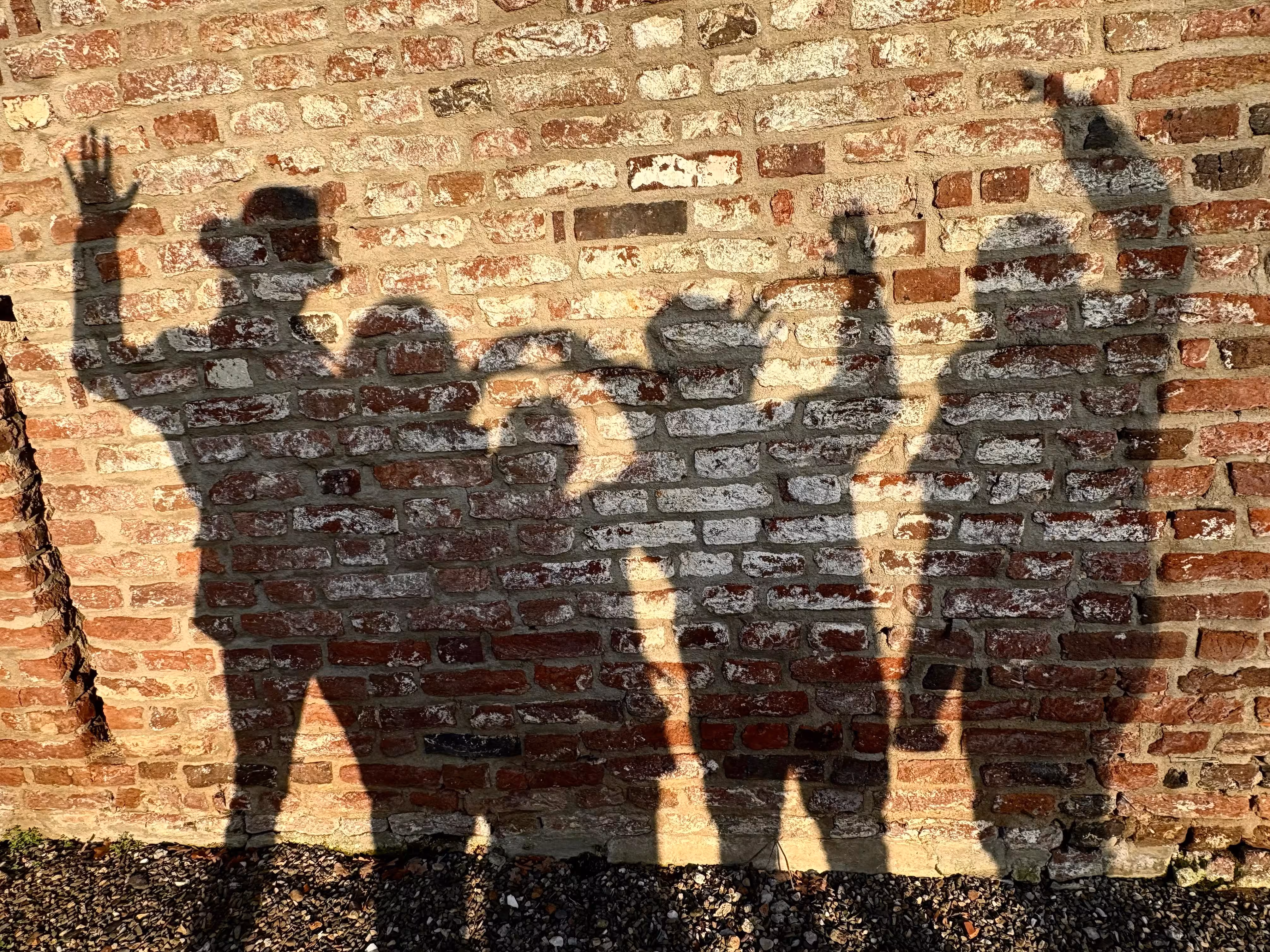 Een foto van mensen in de schaduw tijdens de workshop het perfecte plaatje