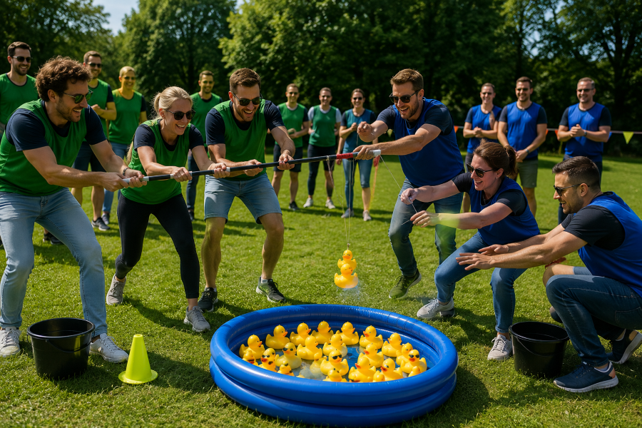 badeendjes hengelen