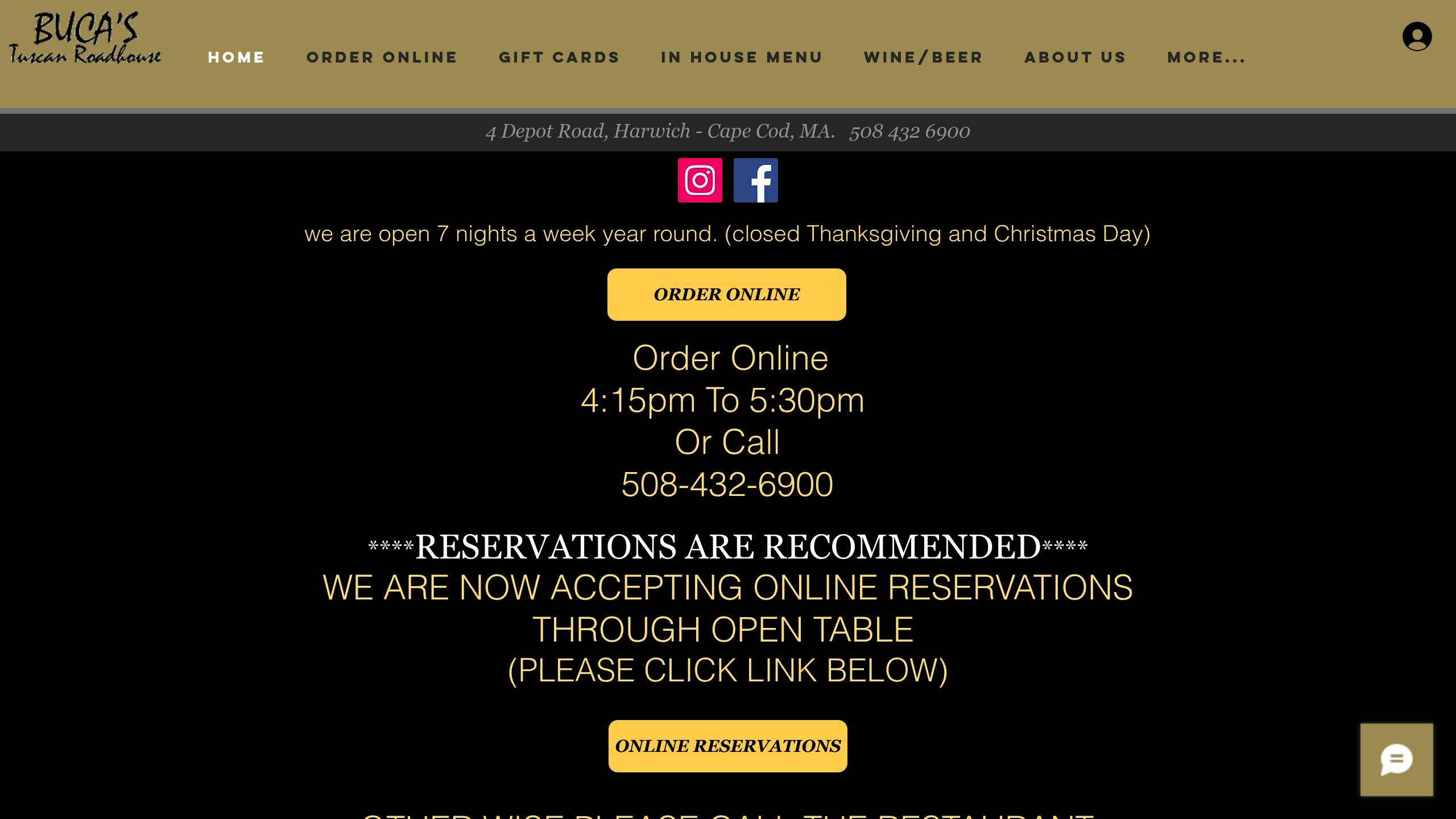 Buca's Tuscan Roadhouse