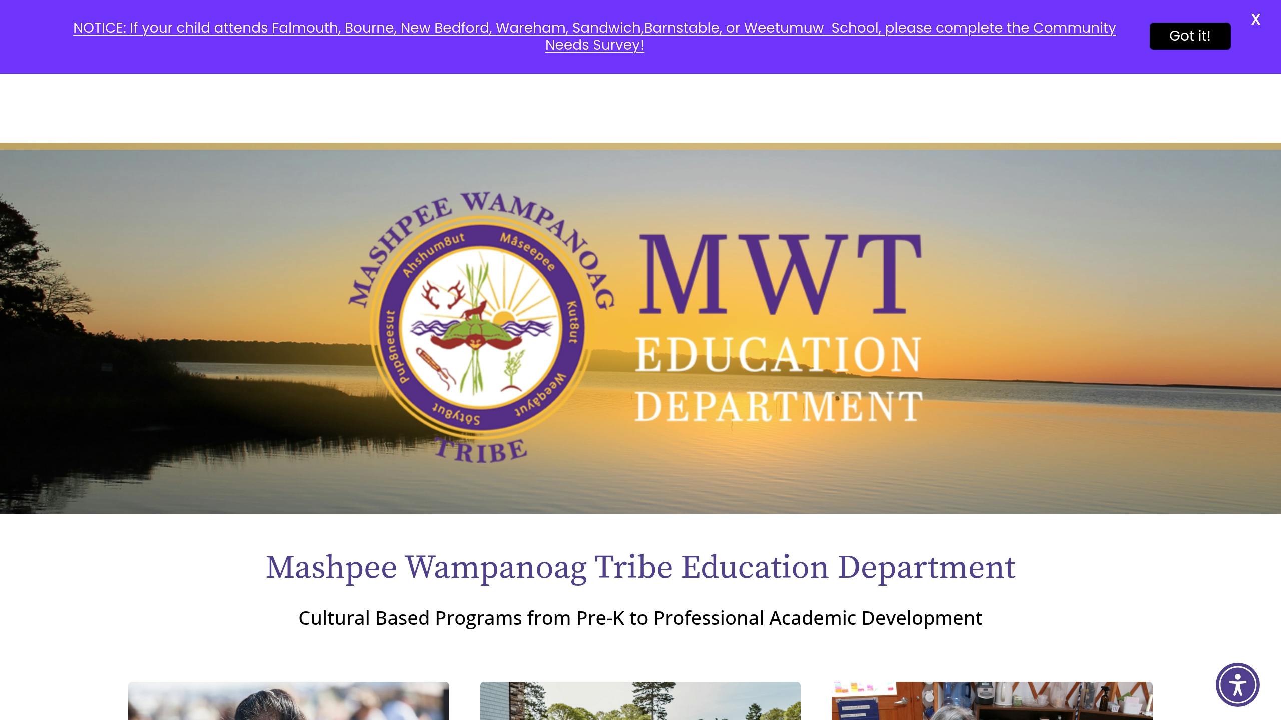 Mashpee Wampanoag Tribe Education Department