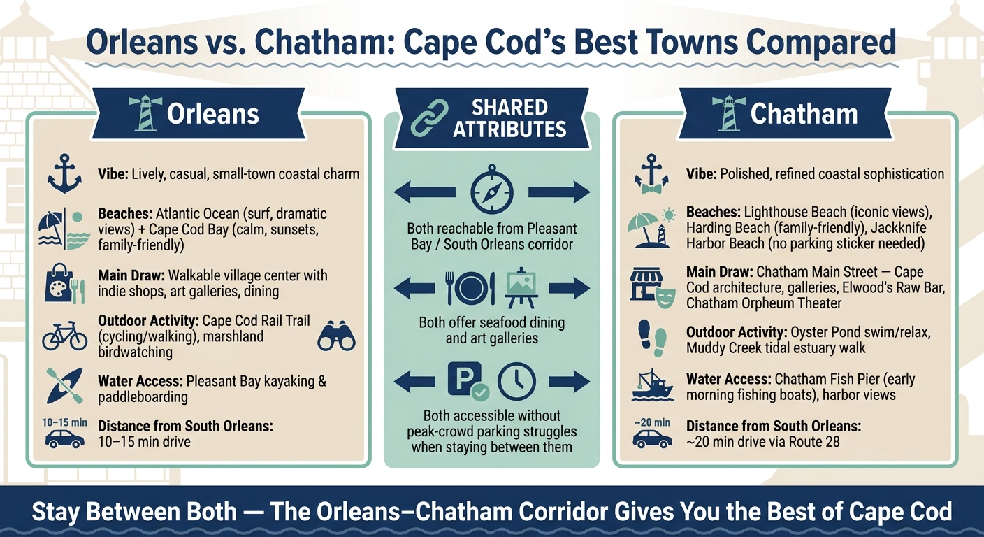 Orleans vs. Chatham: Cape Cod's Best Towns Compared