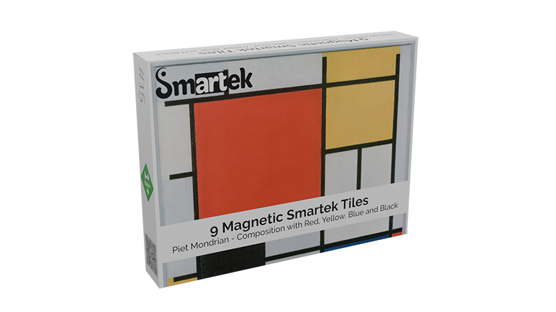 Smartek Toys combines patented magnetic blocks and versatile Butterfly tiles with art-inspired puzzles like Mondrian's composition with Red, Yellow, Blue and Black, offering limitless creative play for all ages.