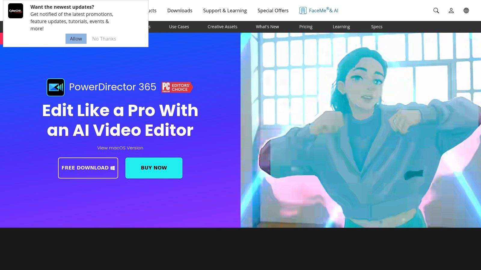 CyberLink PowerDirector Official Website