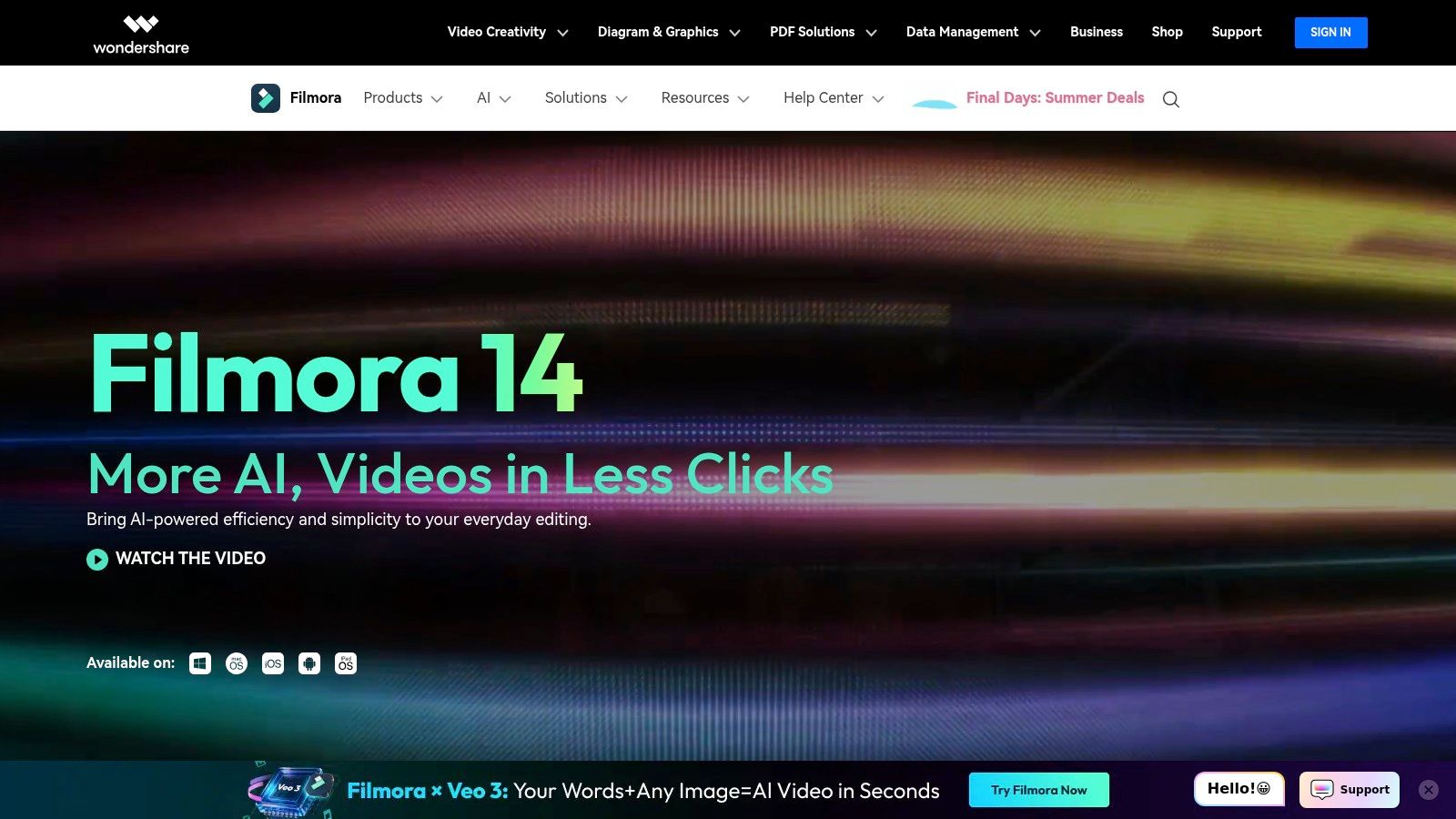 Wondershare Filmora Official Website