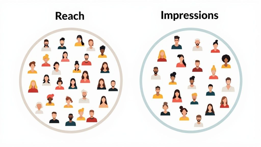 Image reach + impressions