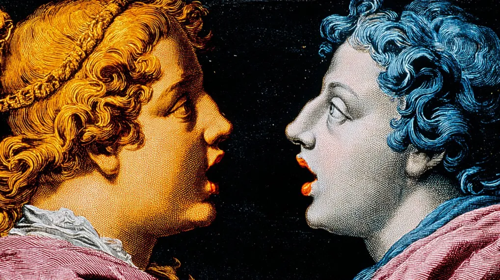 two people having a dialogue