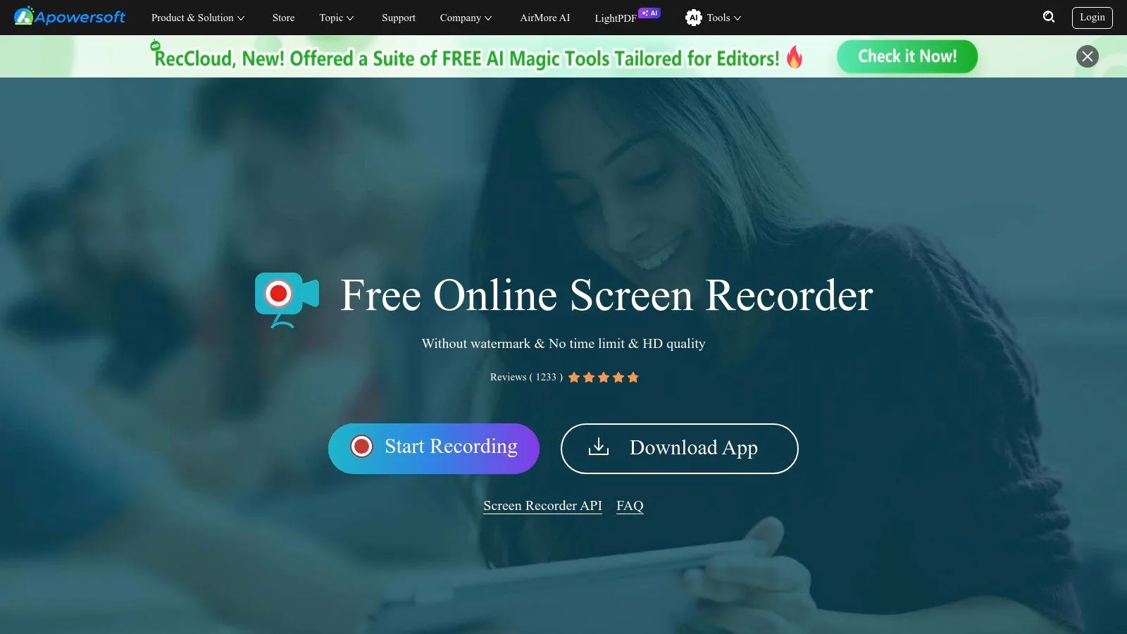 Apowersoft Free Online Screen Recorder