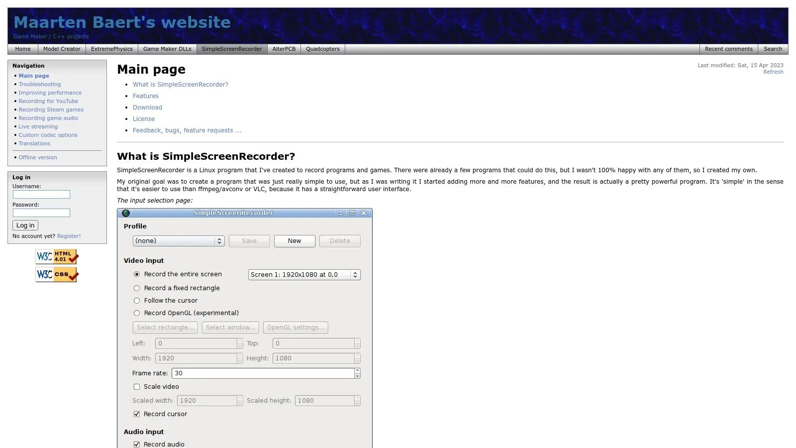 SimpleScreenRecorder