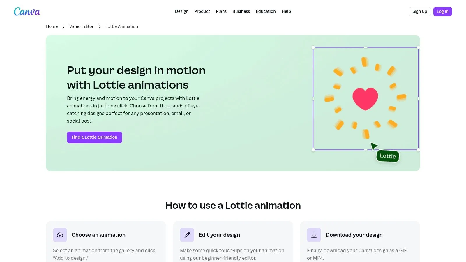 Canva (Lottie support)