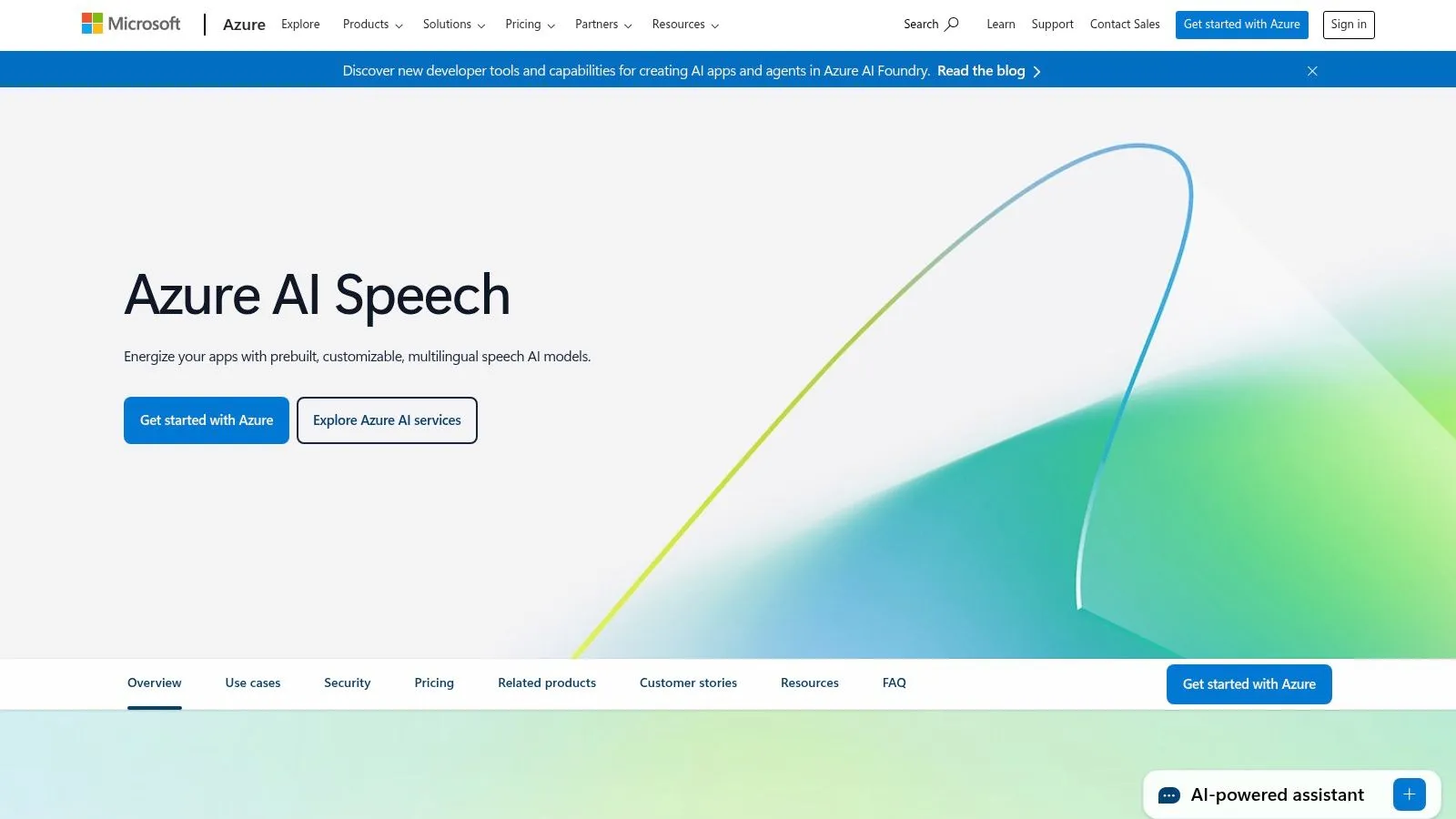 Microsoft Azure AI Speech (Neural TTS)