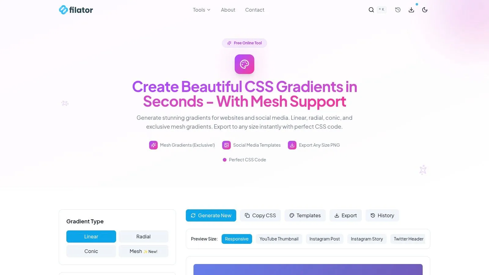Filator — Gradient Generator