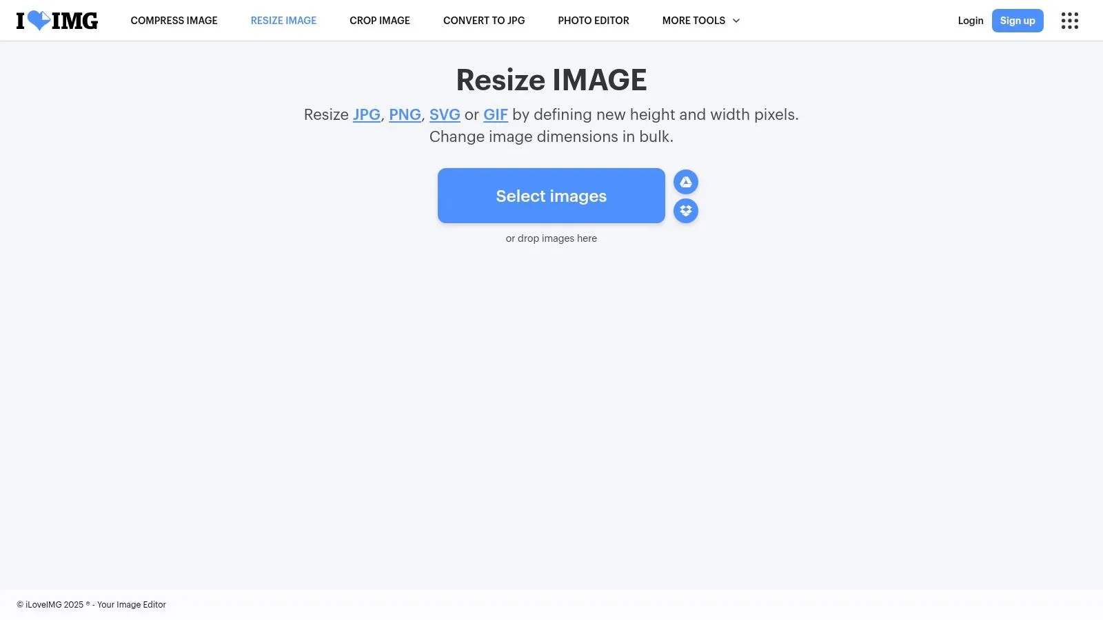 iLoveIMG – Resize Images