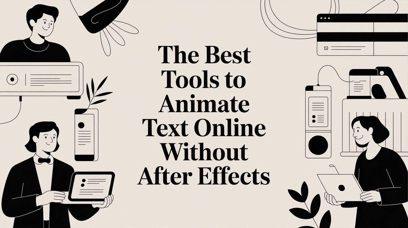 The Best Tools to Animate Text Online Without After Effects