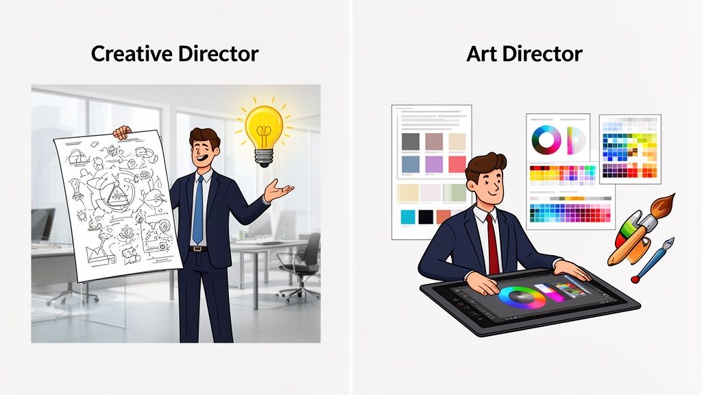 What is the difference between a creative director and an art director? Guide