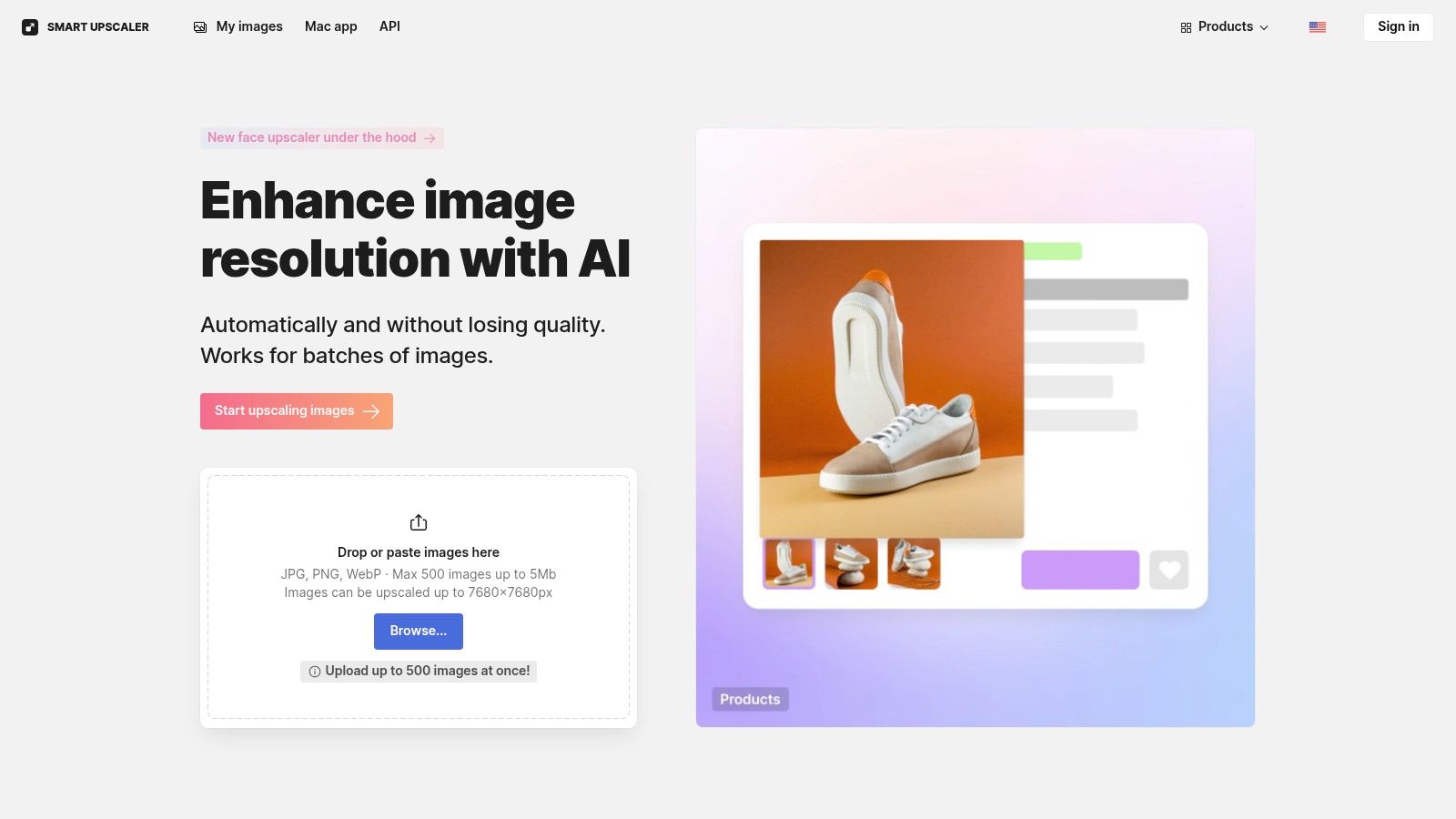 Icons8 Smart Upscaler