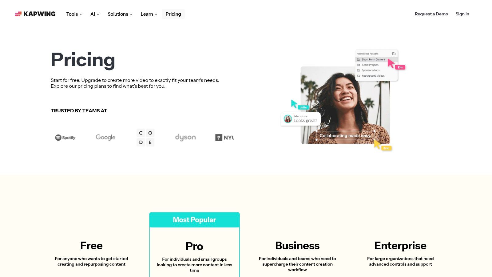 Kapwing (Mood Board/Collage Maker)