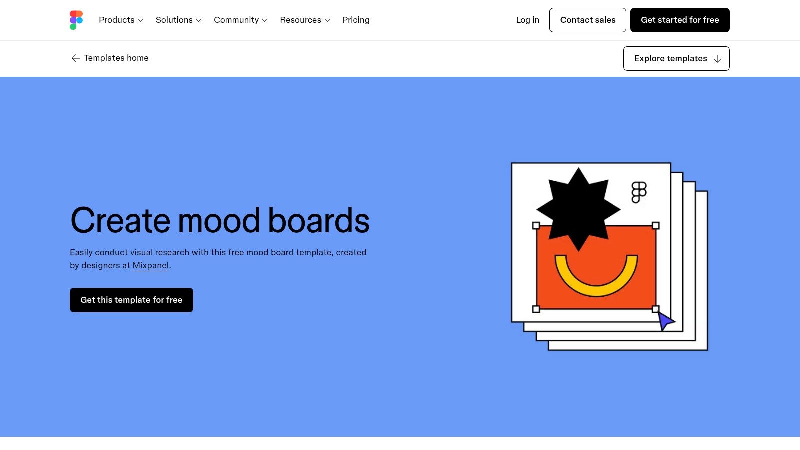 Figma (FigJam Mood Board Templates)