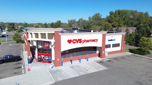 aerial photography, drone photography of a CVS