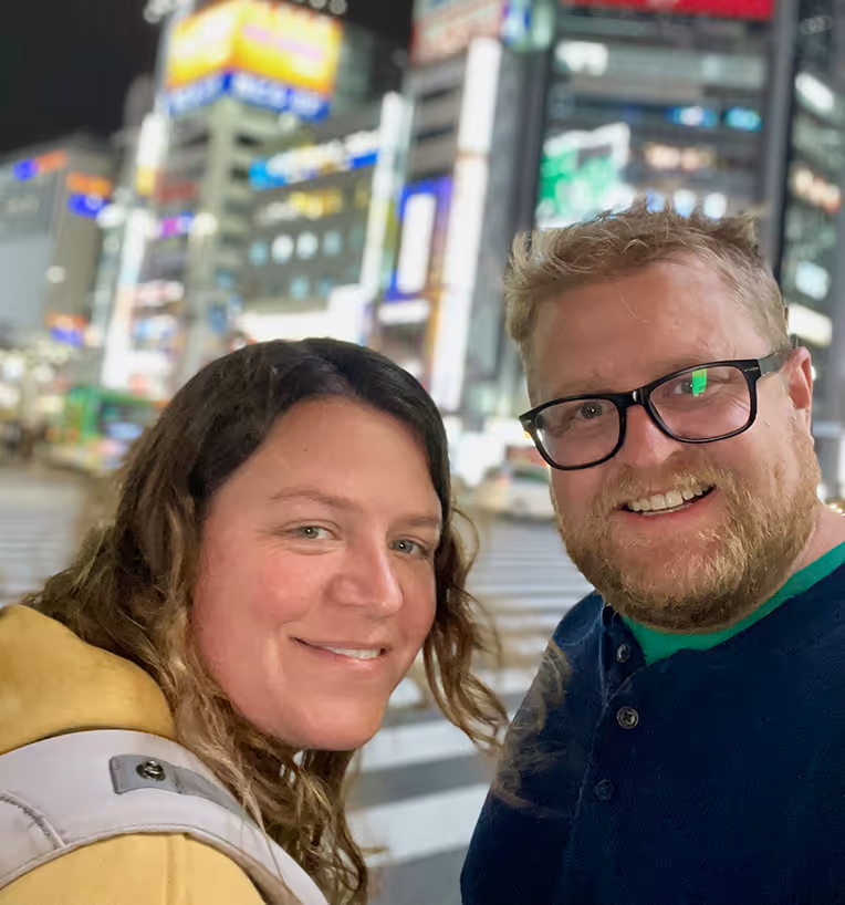 Adam and Linds in Tokyo