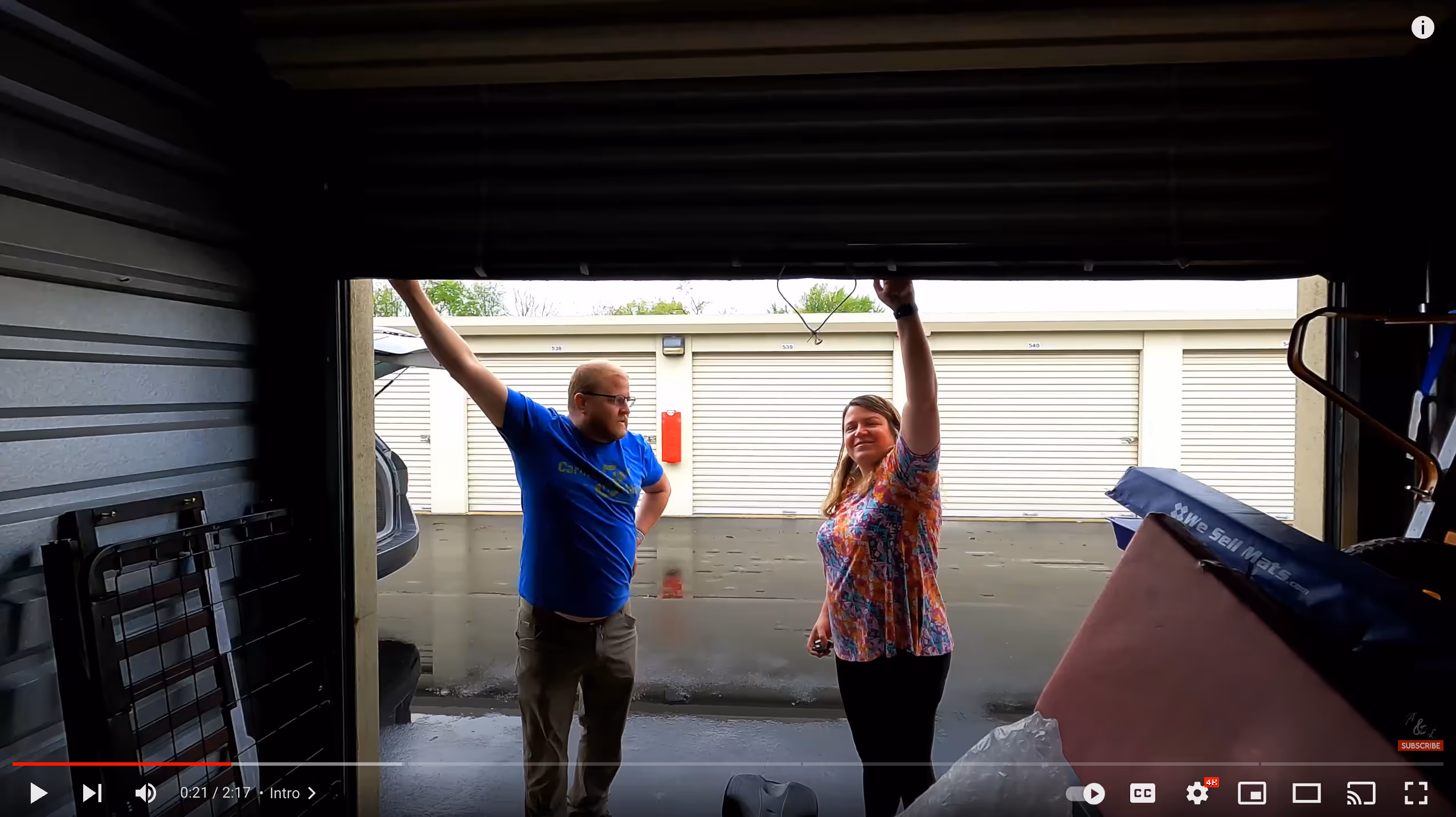 Screen shot from vlog trailer