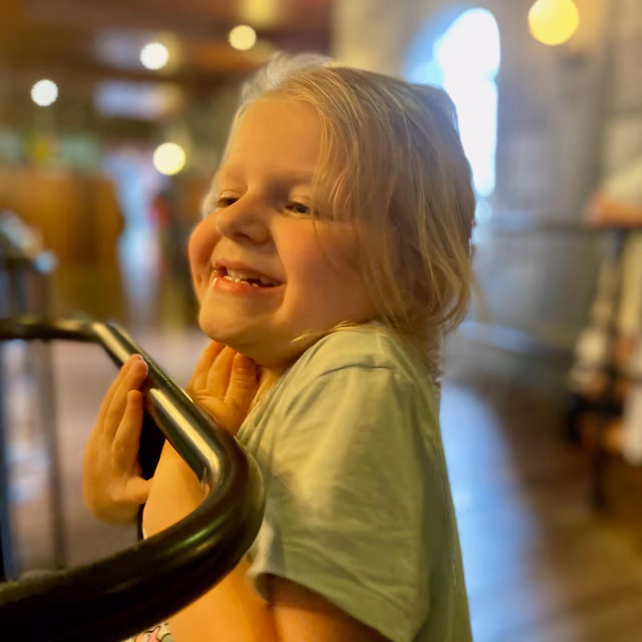 Cora excited to ride the dragon at Legoland Malaysia