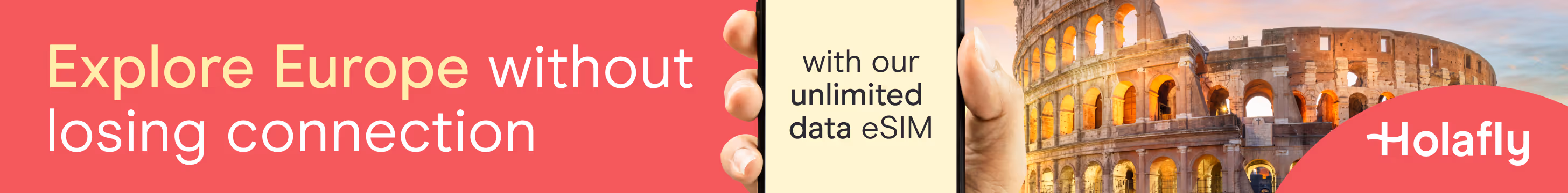Holafly Europe eSIM promotion - 5% discount with code ADAMANDLINDS