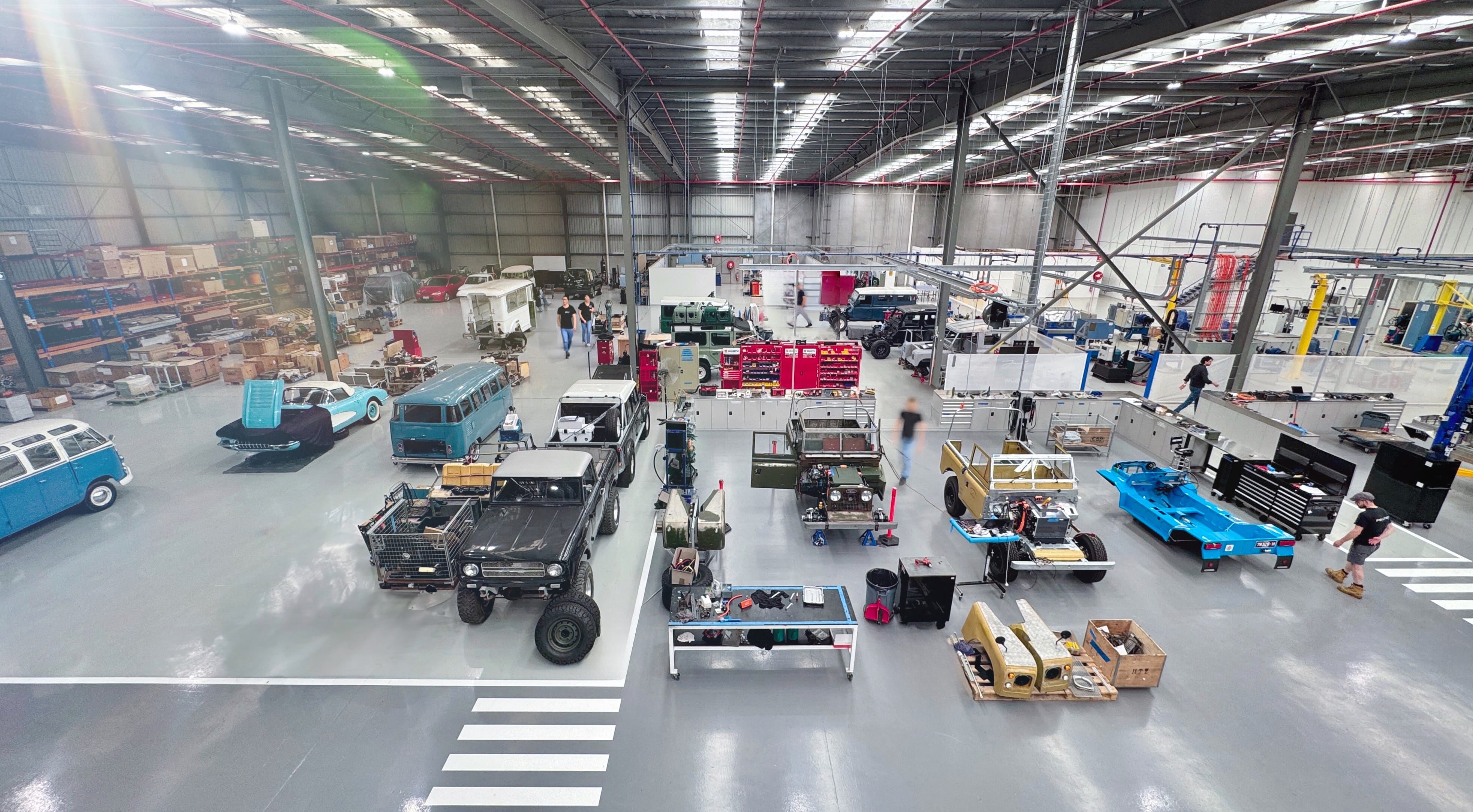 Jaunt workshop overview — Australia's largest EV conversion facility