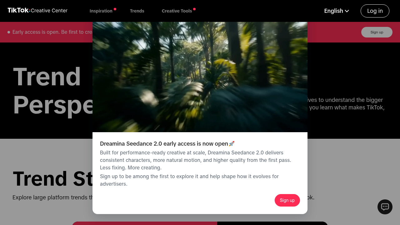 Screenshot of https://ads.tiktok.com/business/creativecenter/trends/hub/pc/en