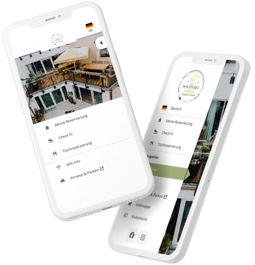 Inselgast App auf Smartphone