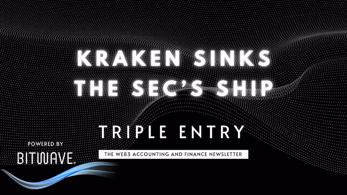 Kraken Sinks the SEC's Ship