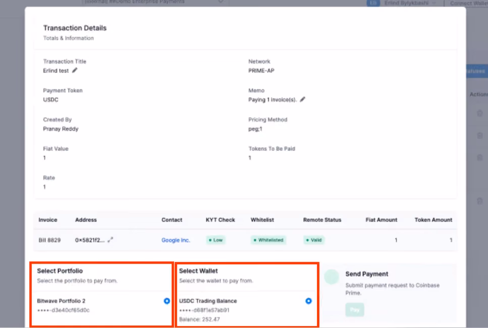 Customize stablecoin payment options