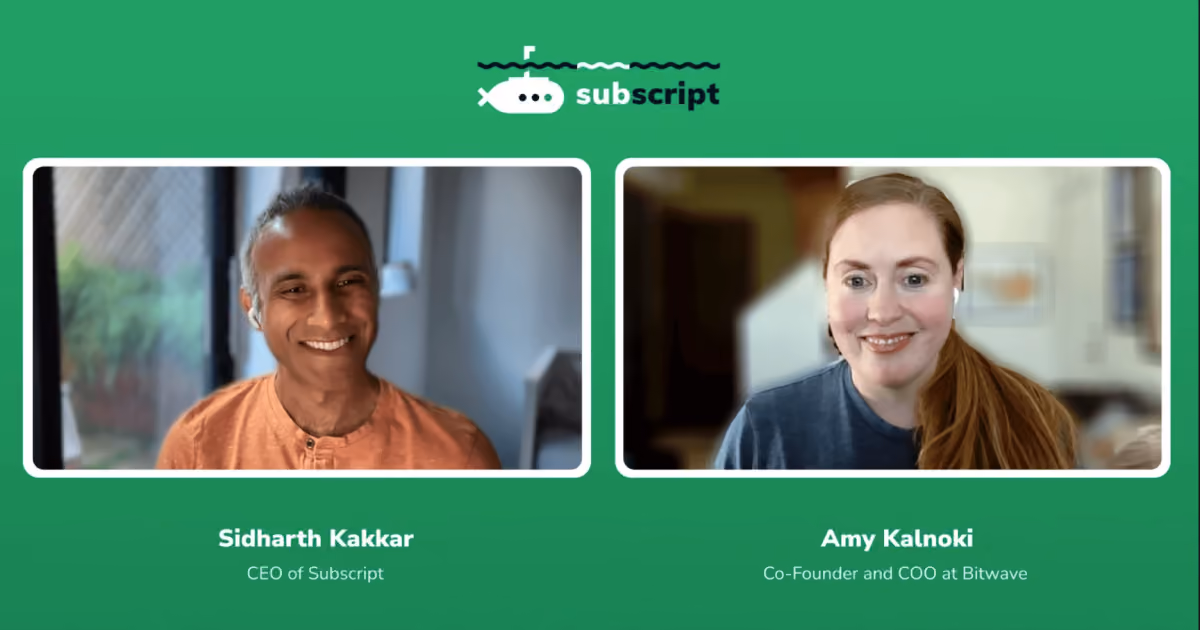 Amy Kalnoki on the Enterprise Adoption of Crypto (Diving Deep with Subscript)