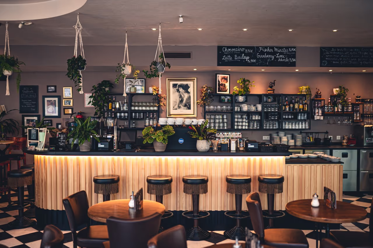 Theke des Stadtcafe Kassel