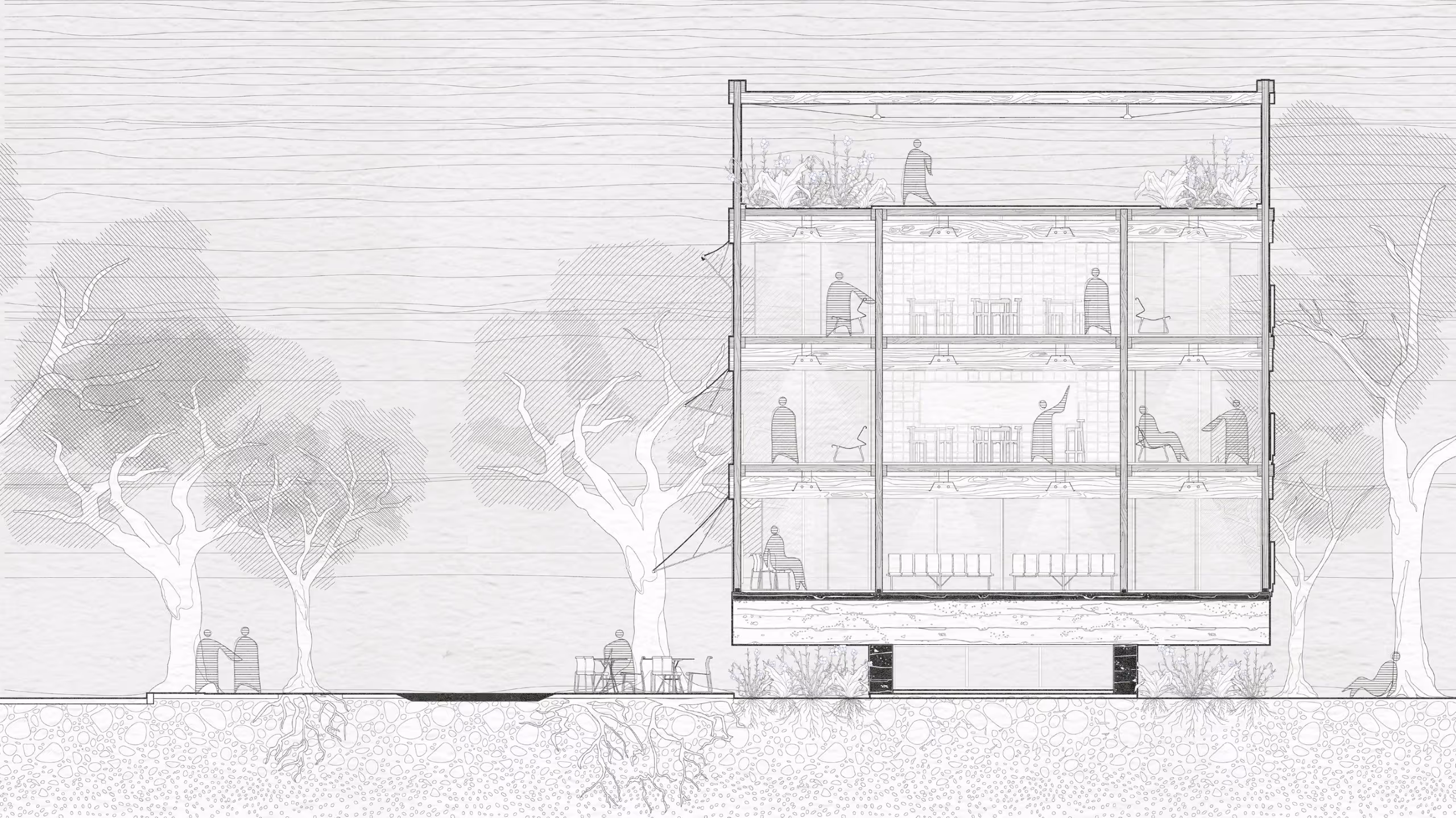 Example of a drawing using the representation essentials pack.