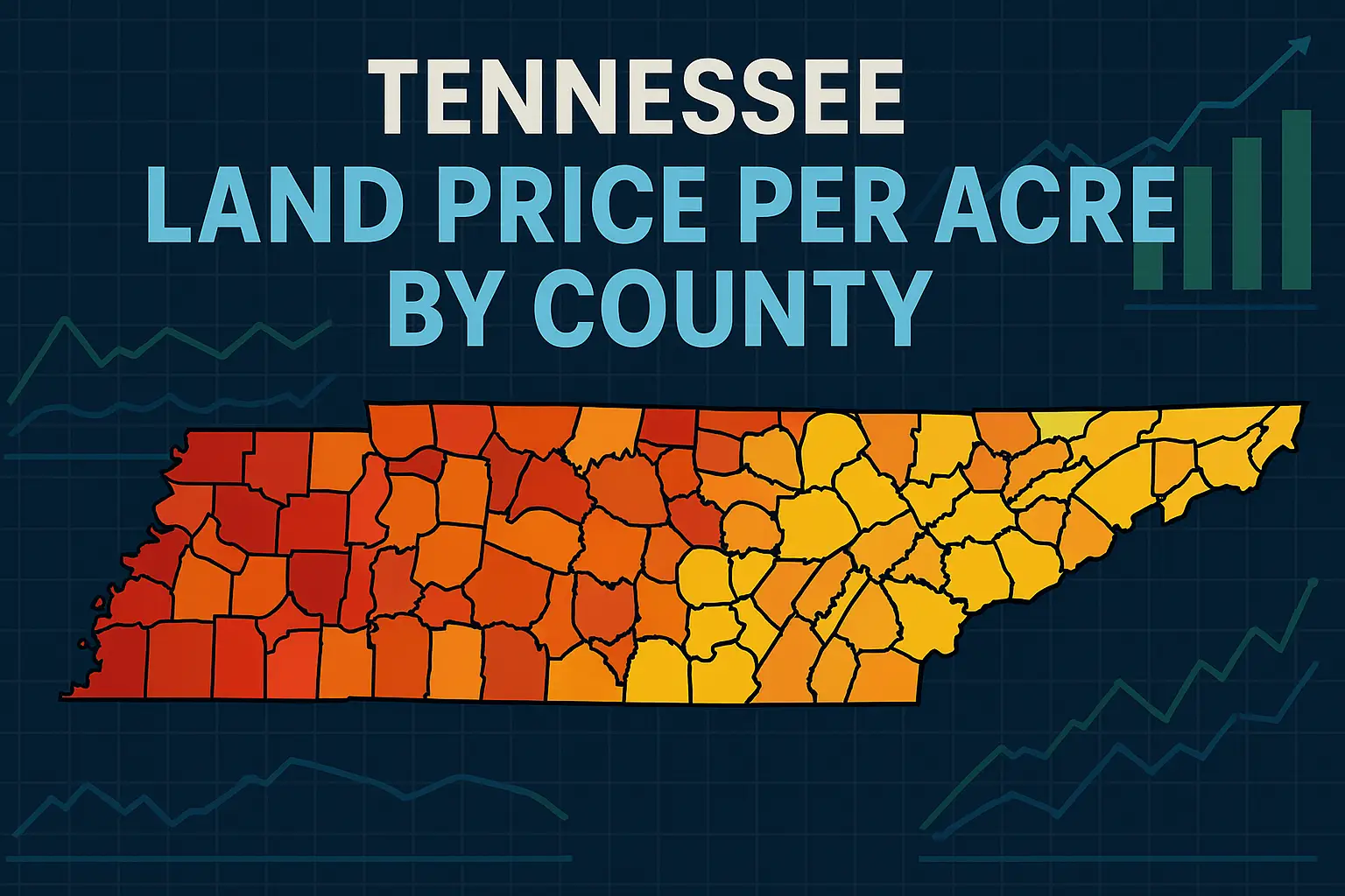Tennessee land price per acre by county